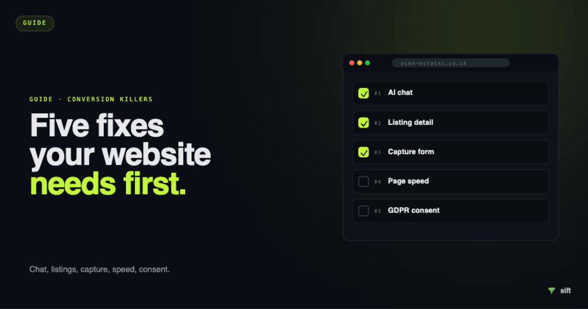 Estate Agent Website Lead Generation: How to Turn Visitors into Enquiries