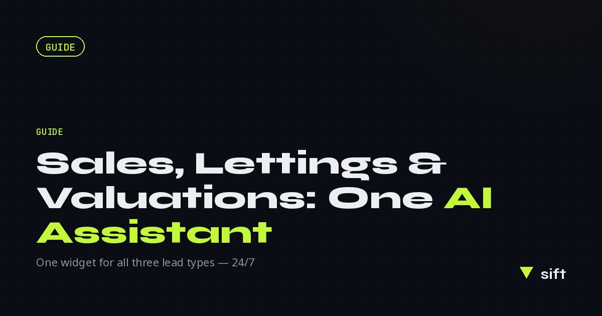 Sales, Lettings & Valuations: One AI Assistant for All Three